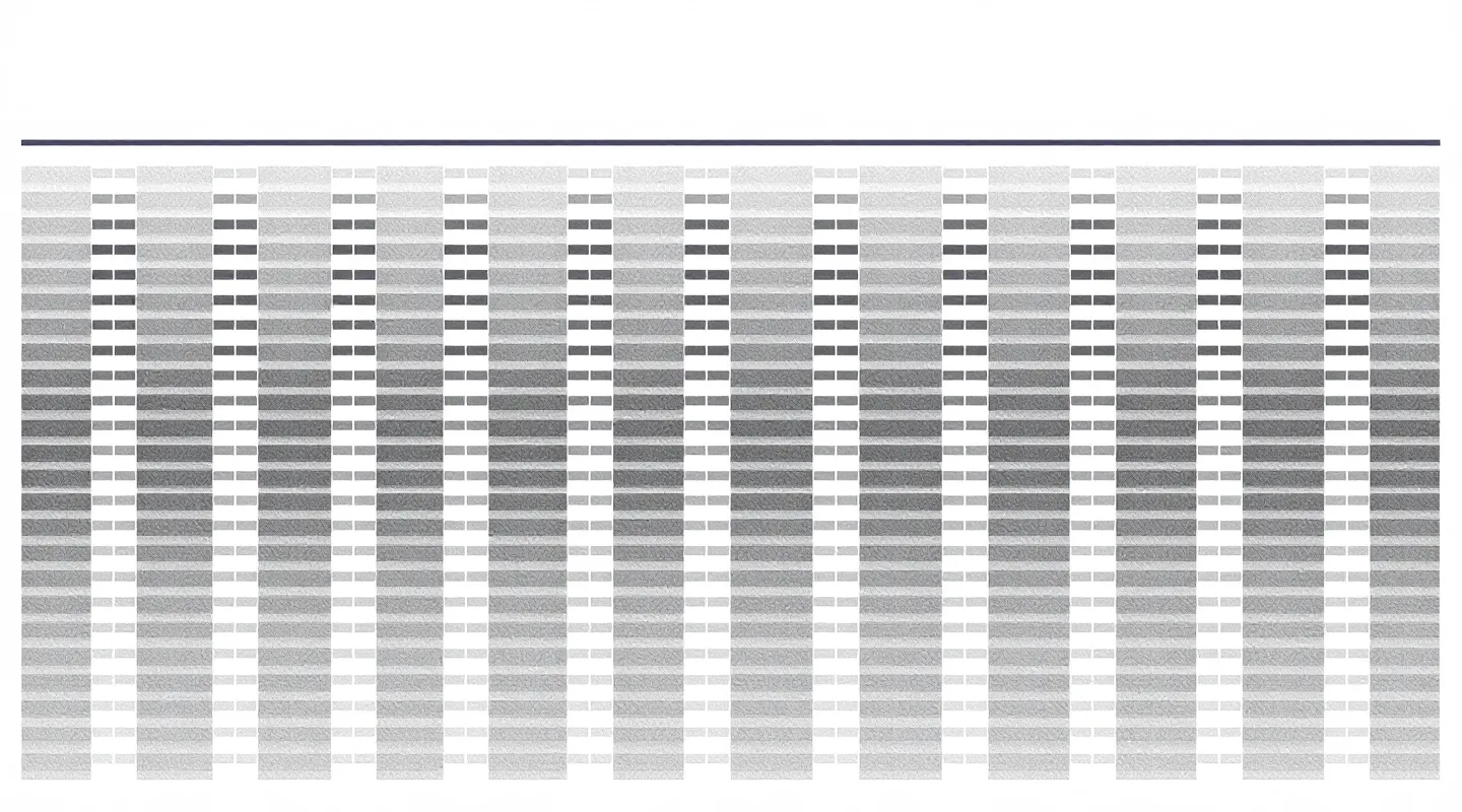 Swiss-grid citation-array figure visualizing the references index structure